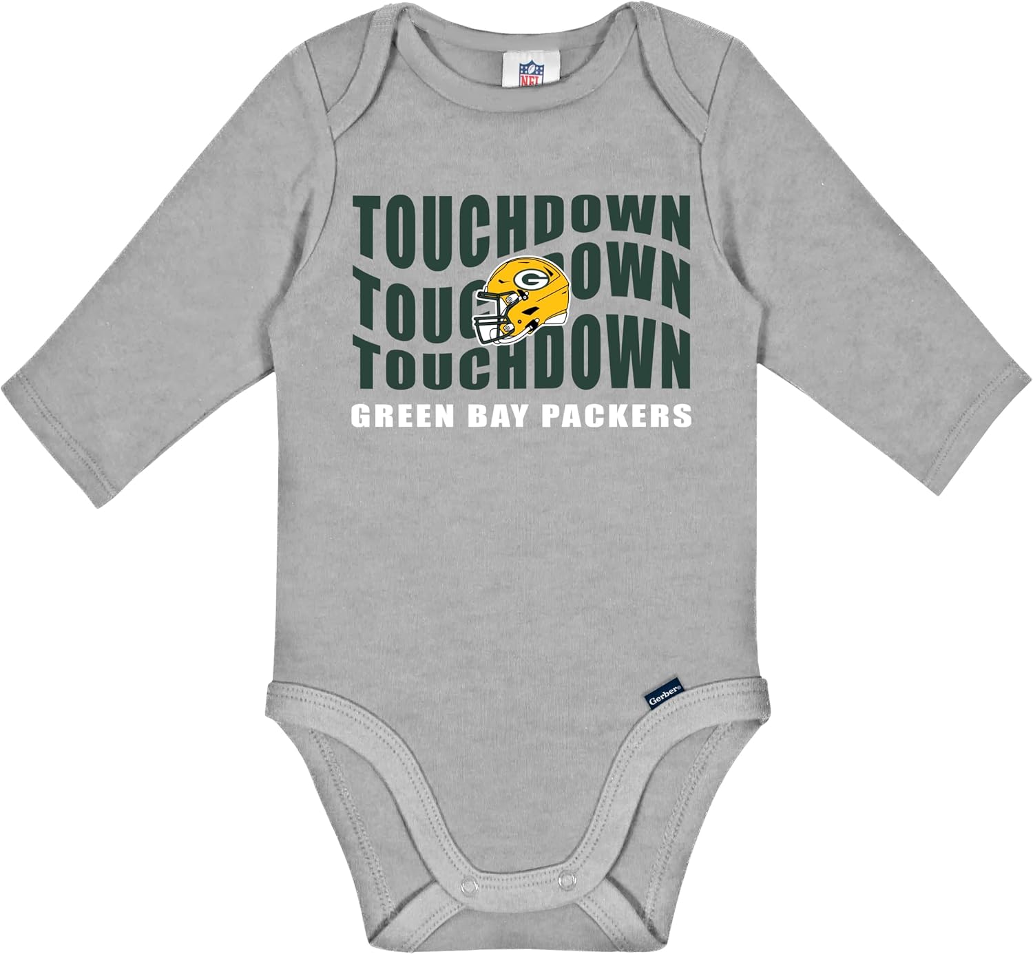 Gerber NFL Baby 2-Pack Long Sleeve Onesie Bodysuit
