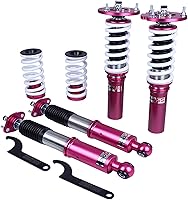Vista 1 de Godspeed MSS0950 compatible con BMW Serie 3 RWD (E30) 1984-93 MonoSS Coilovers (2.008 in) Kit de bajada de suspensión