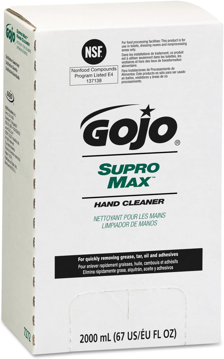 Amazon.com: GOJO 7272-04 Supro Max Hand Cleaner 2000 mL Refill for GOJO ...