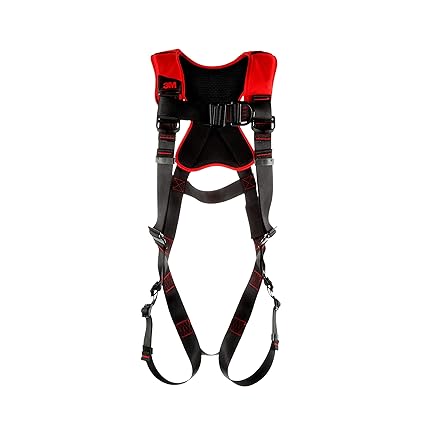 3M Protecta Comfort Vest-Style Climbing Harness 1161434, Black, Medium/Large, 1 Ea/Case