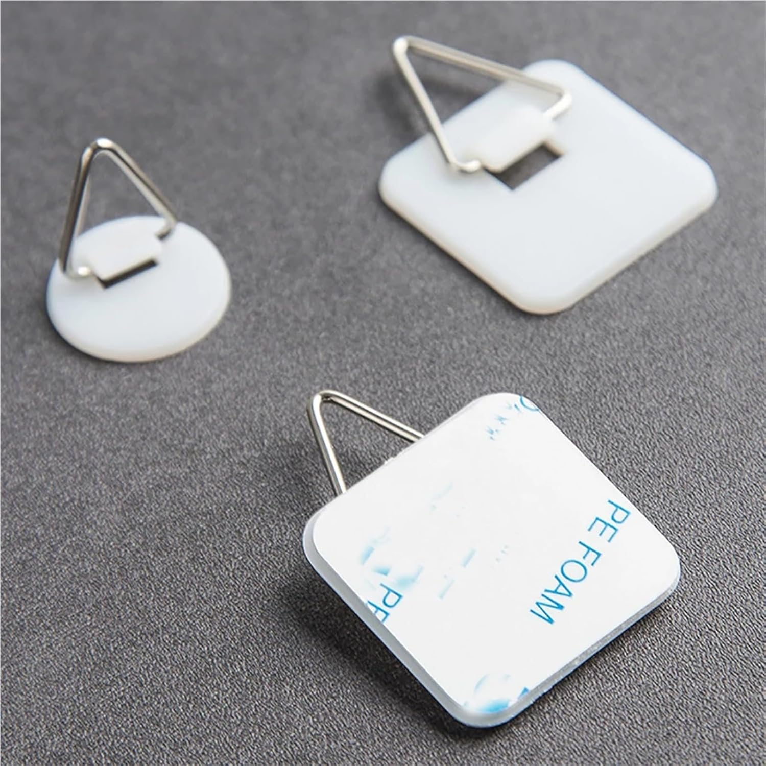 Plate Wall Hangers For Display 100-Count Adhesive Plates Hanger Kit–Vertical Wall Dish Holders Self-Adhesive Hooks For Hanging Decorative Plates(Large square)