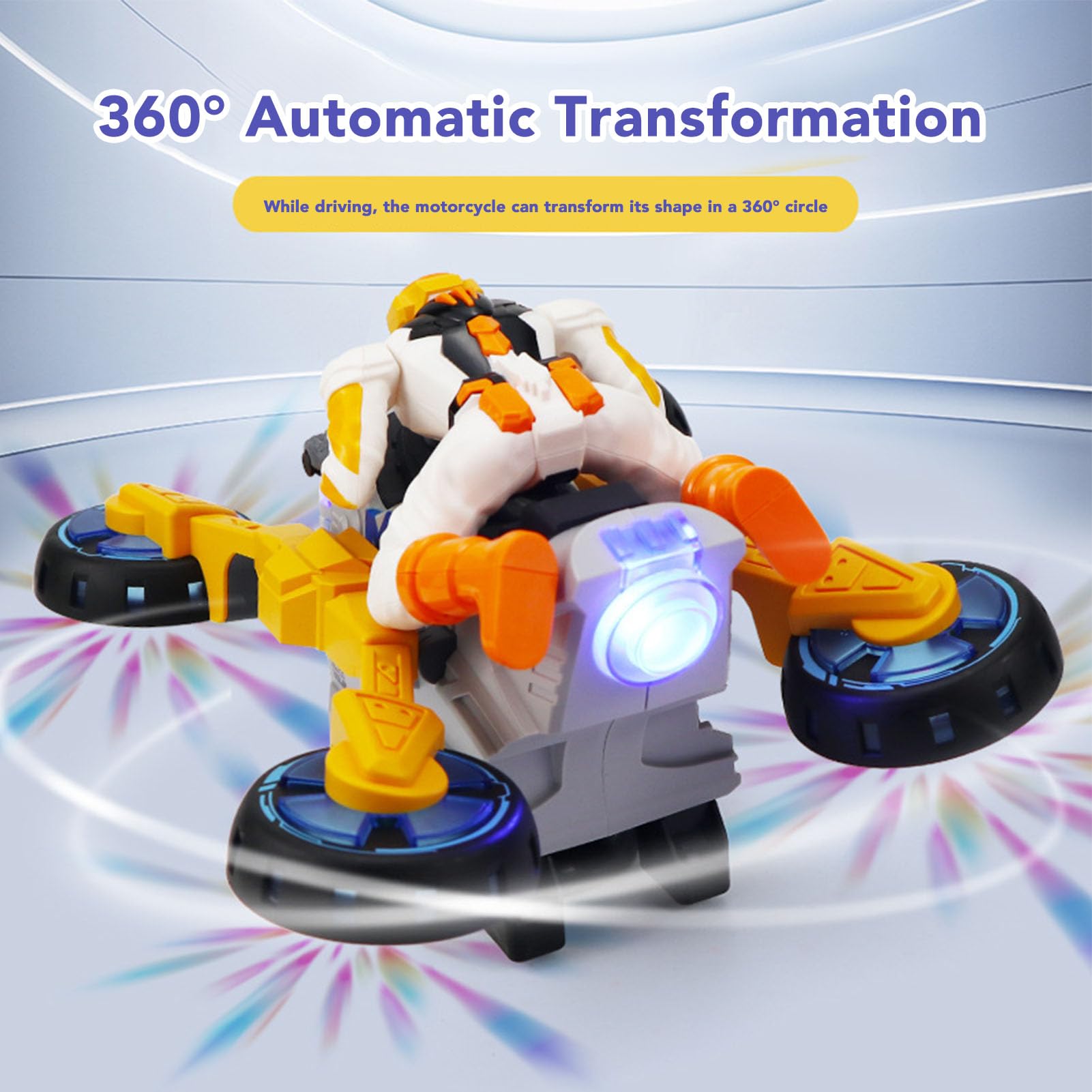 Pilipane Stunt -transformierendes Motorrad mit Musiklicht 360 Grad rotierender batteriebetriebener Stunt -Motorrad -Motorradspielzeug