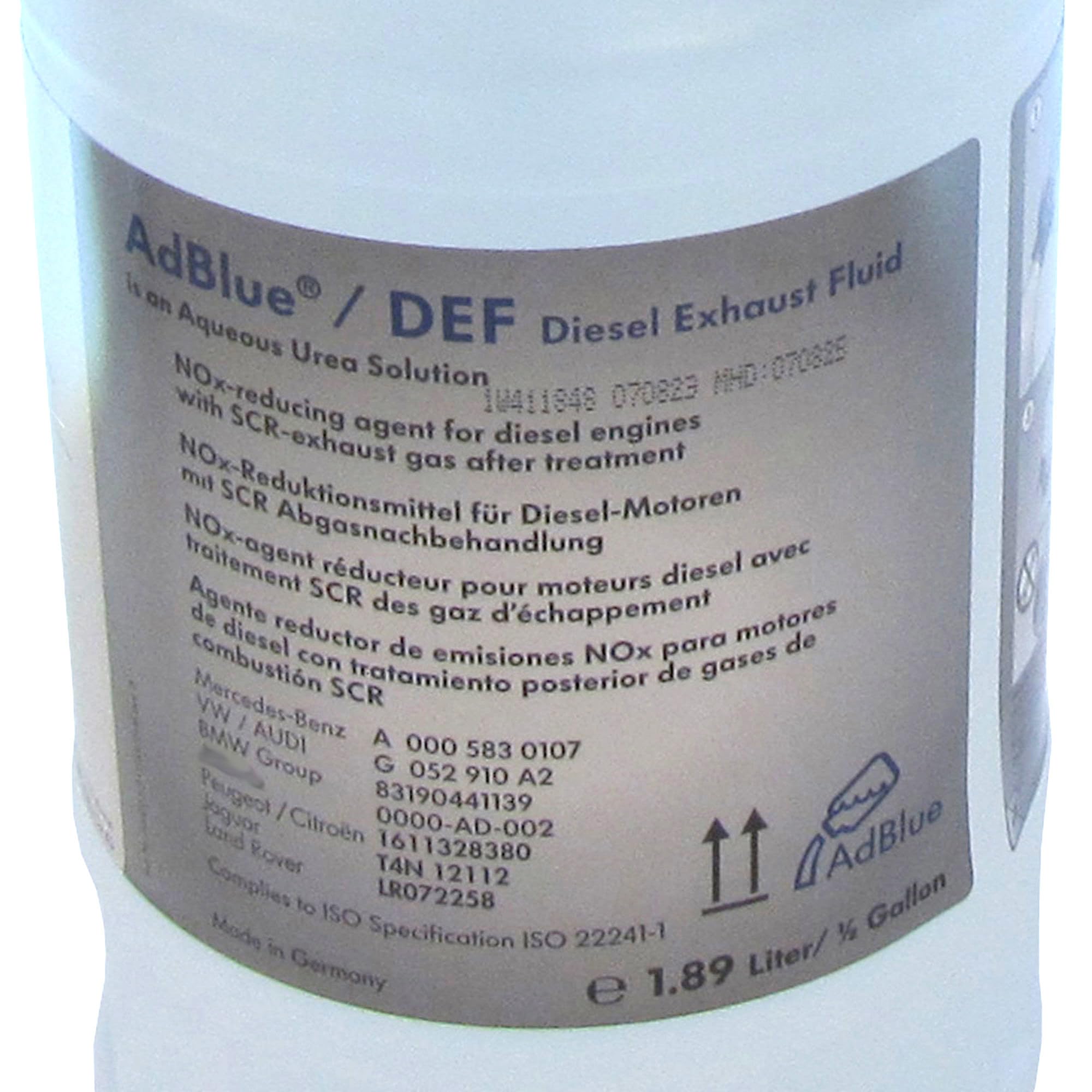 AdBlue Diesel Exhaust Fluid 83190441139, Compatible with BMW Models, Original Equipment DEF SCR, Half-Gallon / 64oz Bottle, Diesel Vehicles Only