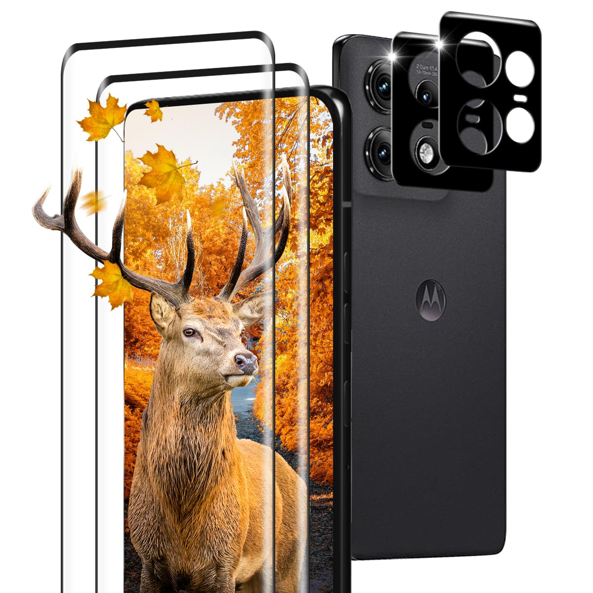 【2+2枚セット 指紋認証対応】 用 Motorola Edge 50 pro / Edge 50s Pro ガラスフィルム 2枚 Moto Edge 50 pro / Edge 50s Pro フィルム + 2枚 カメラ保護フィルムセッ 【 日本旭硝子製 9H強度 】 対応 モトローラ Edge 50 pro / Edge 50s Pro 強化ガラス 全面 保護フィルム ケース 高透過率 3D Touch対応 厚さ0.26超薄型 飛散防止 高感度 耐衝撃 指紋・汚れ防止 ゼロ気泡 ラウンドエッジ加工 簡単貼り付け