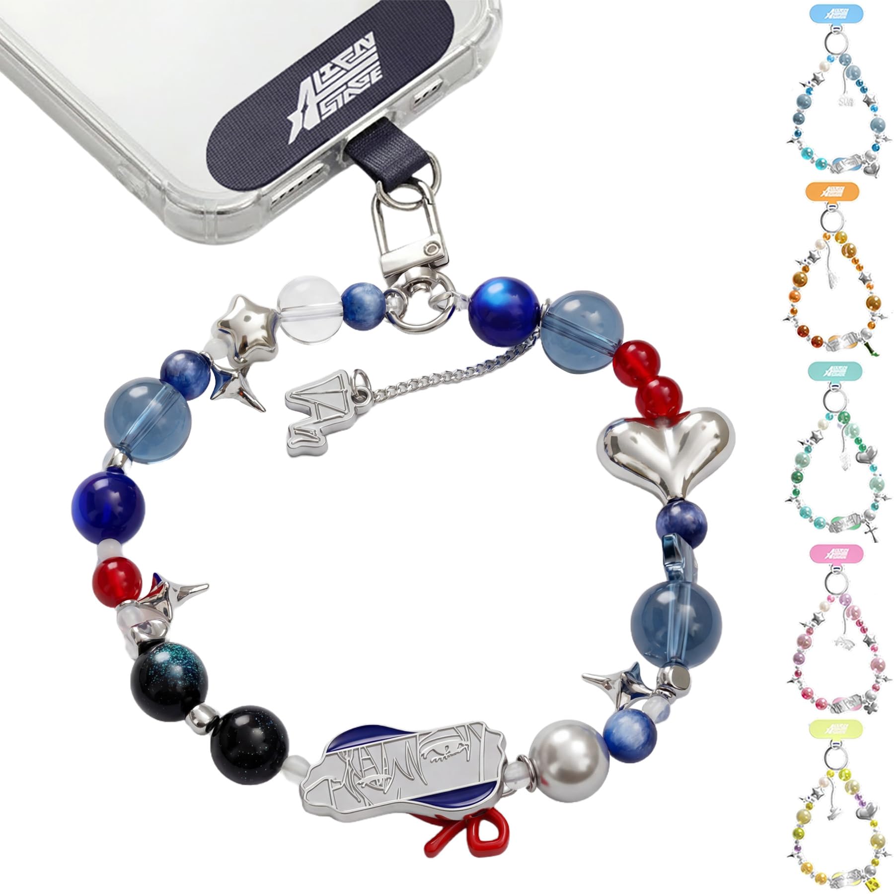 YJacuing Alien Stage Rabbit Series Blind Box Mobile Phone Wrist Strap - Official Anime ALNST Bead Bracelet Wristlet (Single Box, Contains One Random Character)