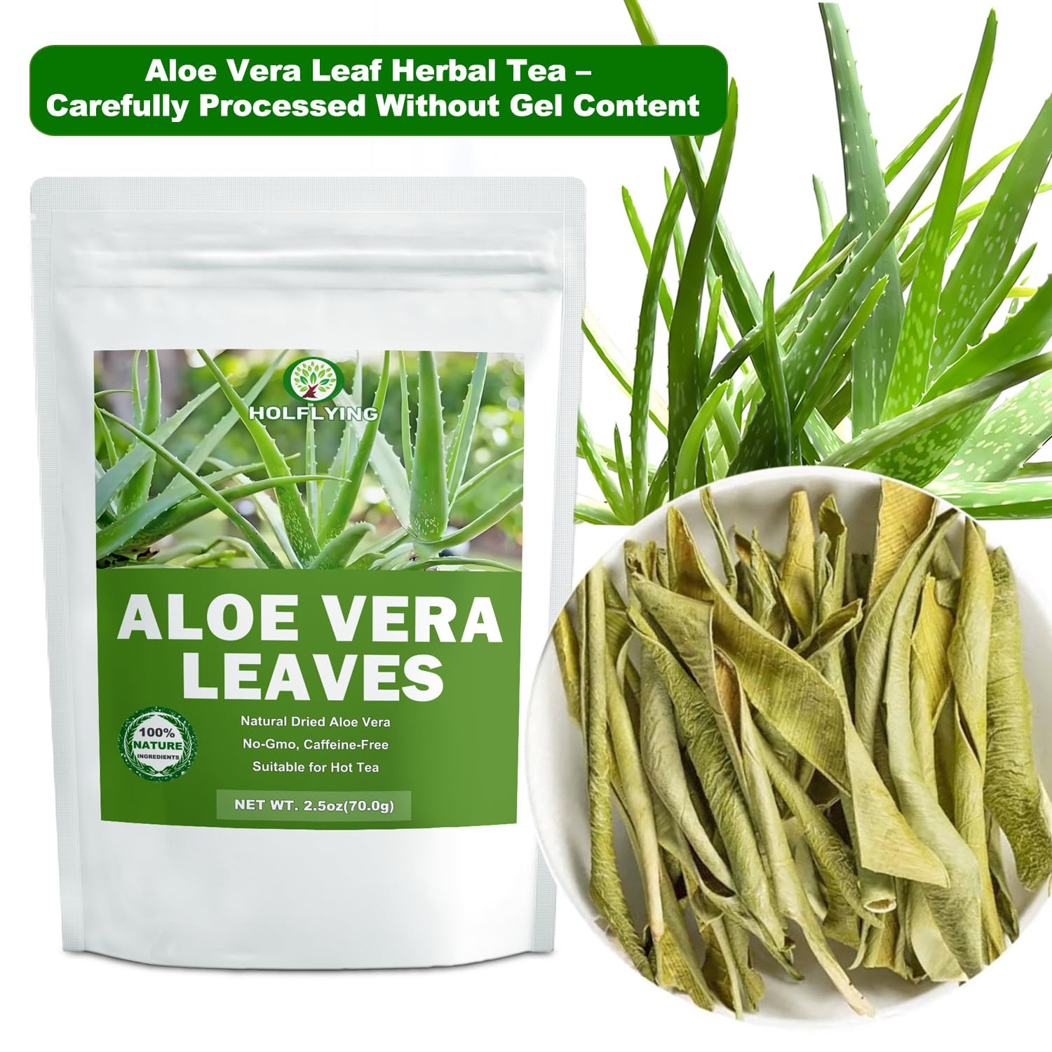 Amazon.com: Dried Aloe Vera Leaves Sliced - 2.5 oz, Cut & Sifted, All-Natural  Aloe Leaves Without Aloe Vera Gel, No Additives, No GMO : Grocery & Gourmet  Food