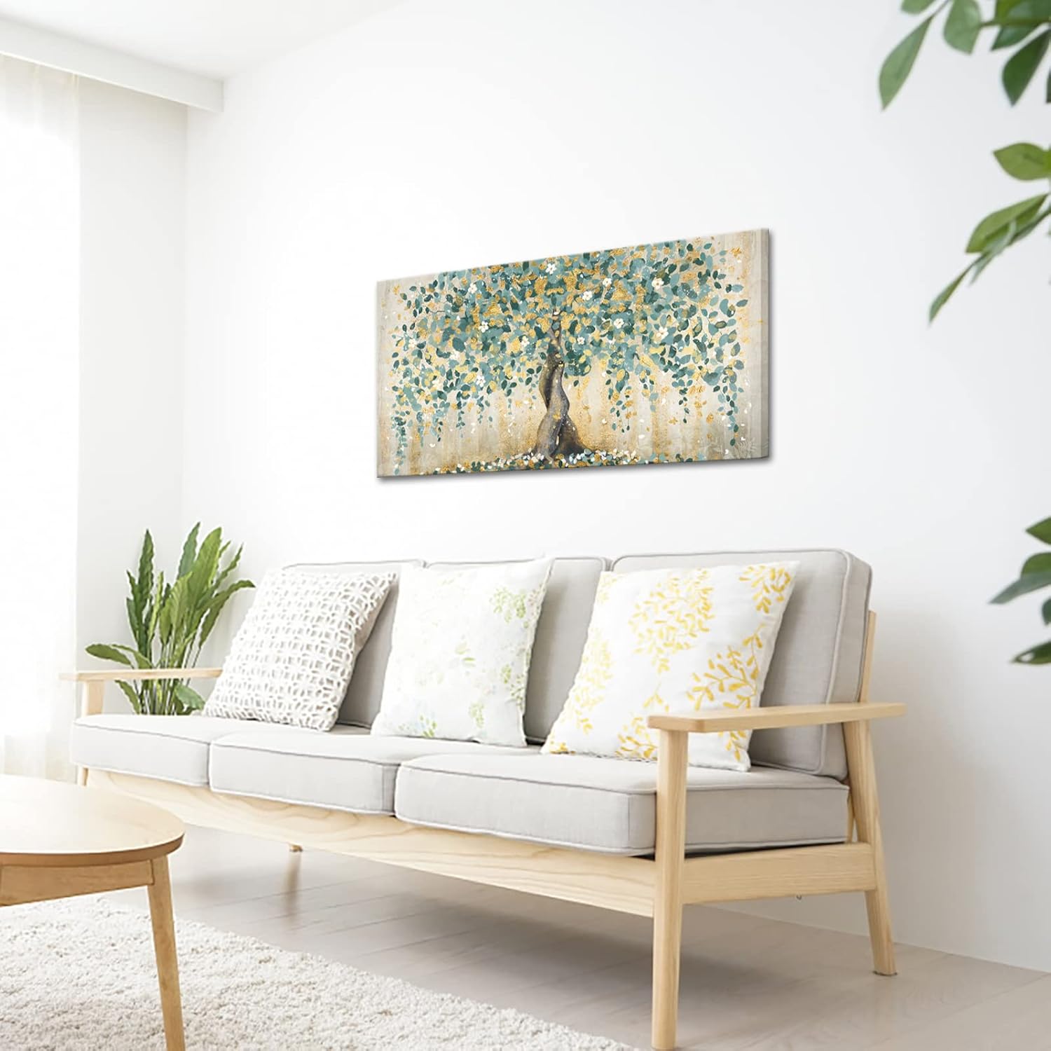 KREATIVE ARTS Big Tree Wall Art Nature Canvas Print Scenery Painting Pinted on Canvas Modern Artwork Picture for Living Room Bedroom Decoration 20x40inch