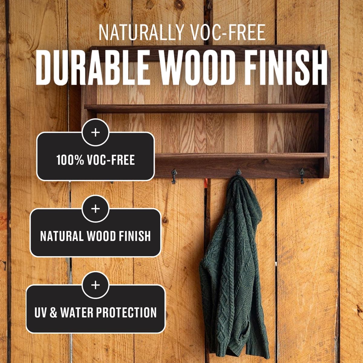 Walrus Oil - 100% Pure Tung Oil, Wood Finish for Any Woodworking Project, Natural, VOC-Free. 128oz / 1 Gallon Jug 2 Pack