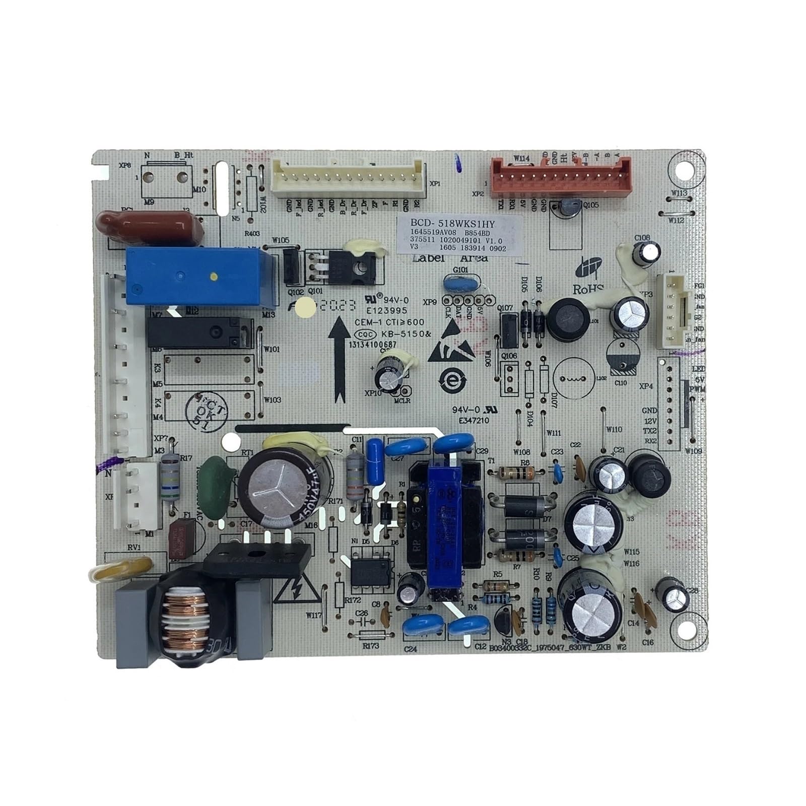 Cthjybfgs 1Pcs Bcd-518Wks1hy Refrigerator Fridge Main Pcb Power Control Board ，Compatible For Hisense，Bcd-518Wy/Hc2(H1)