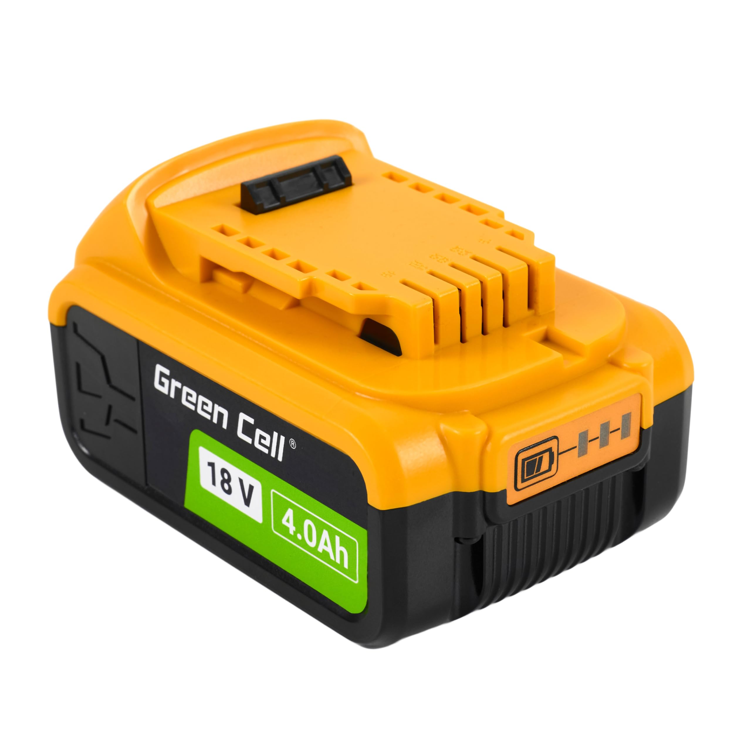 Akumulator Green Cell 18V 4Ah Li-Ion do Elektronarzędzi DeWalt XR — Wysokiej Jakości, Wydajny i Niezawodny Zamiennik DCB182 DCB184, ze Wskaźnikiem Naładowania LED