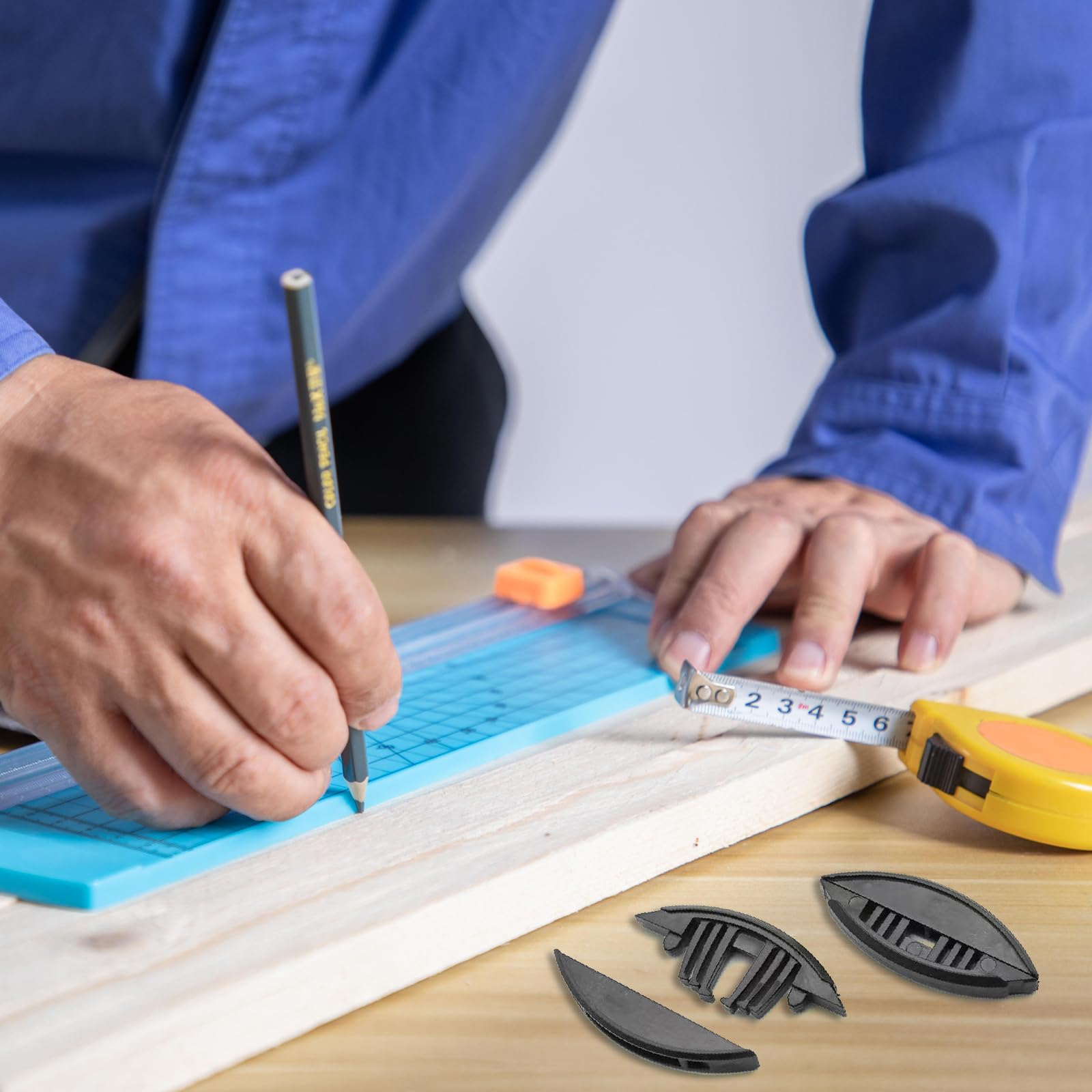 50 conectores de galletas, conector rápido de nailon, galletas autoajustables para carpintería, compuesto de carpintería, fijo, marco de muebles, herramientas de carpintería para carpinteros y