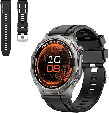 Replacement Sport Band for OPPO Watch X3 with Silicone Buckle, Replacement Strap, Unisex, Adjustable Size, Slim Fit, Soft Breathable Silicone Black+Grey