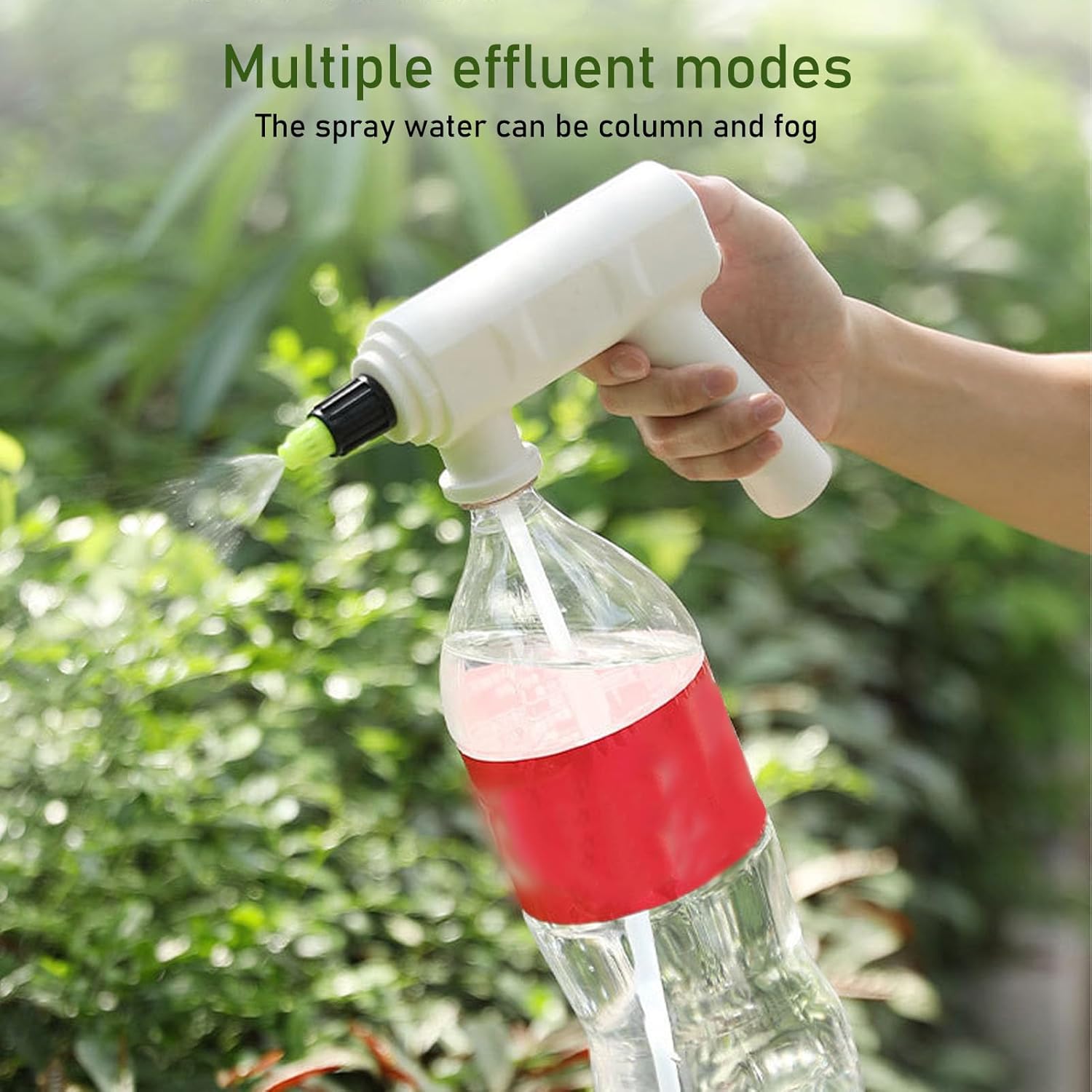 Electric Plant Sprayer Spout, Handheld Automatic Watering Sprayer Head with Spray Bar, Battery Powered USB Rechargeable Electric Spray Bottle for Home Garden(A)