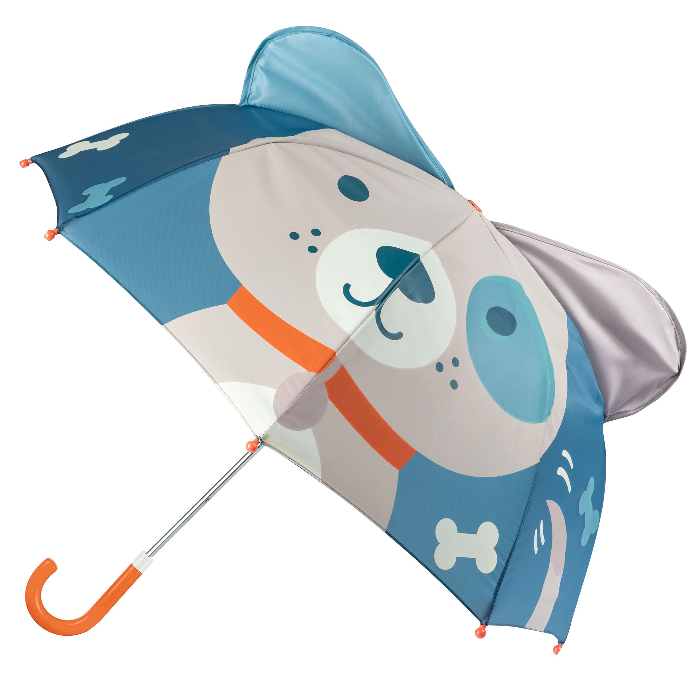 Stephen JosephKids' Pop Up Umbrella, Pinch Free Open Umbrellas for Rain with Handle, Children's Umbrella, Puppy