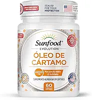 ÓLEO DE CÁRTAMO 2.000MG 60 SOFTGELS SUNFOOD EVOLUTION