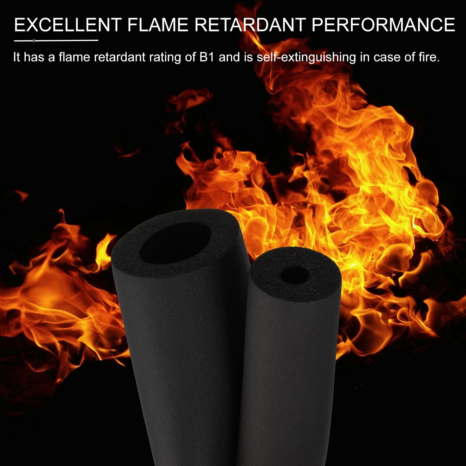 PATIKIL 1-5/16"(34mm) ID x 6.6Ft Pipe Insulation Foam Tubes - Image 3