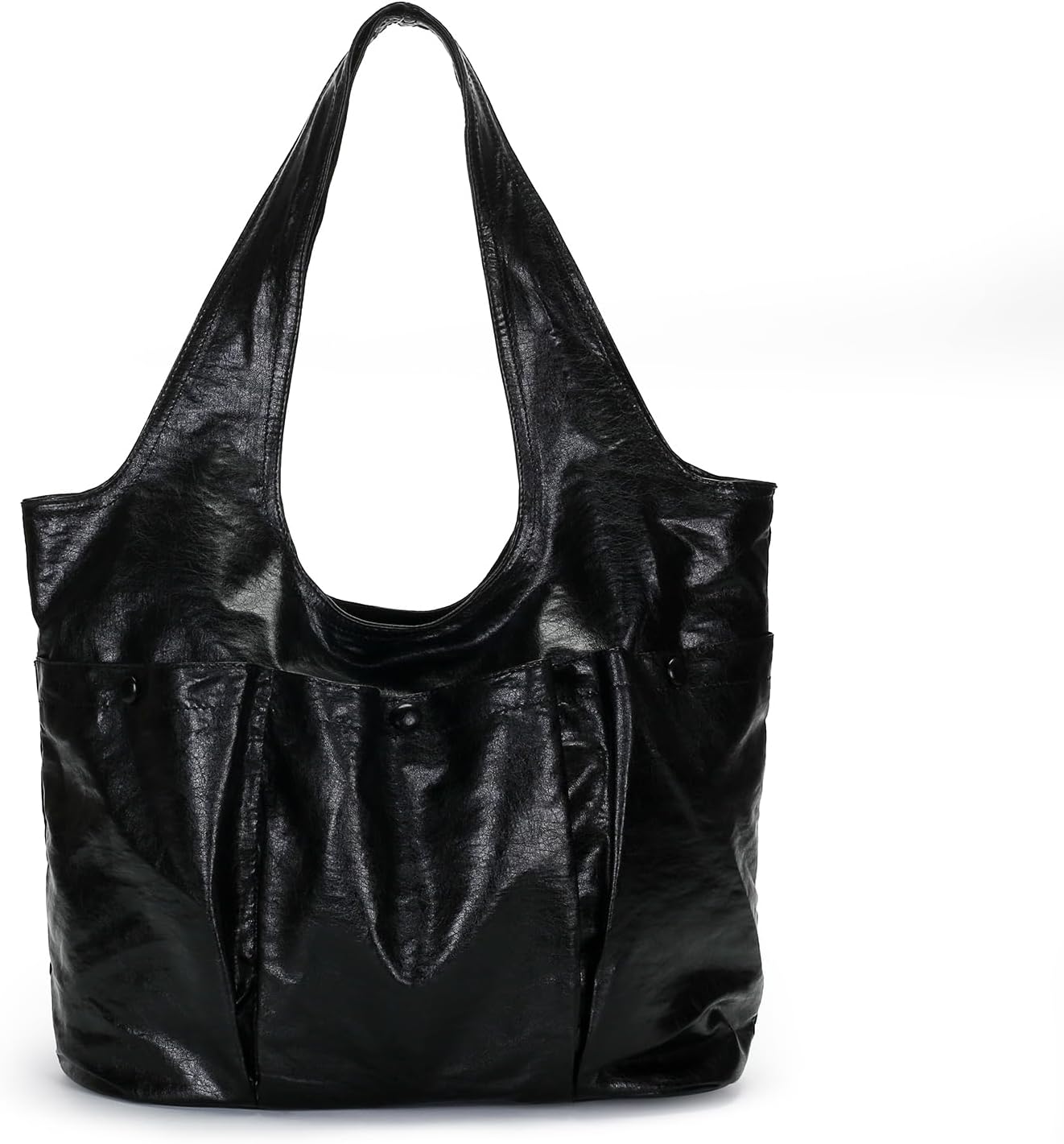 Herald Vegan Leather Large Hobo Bags for Women, Slouchy Shoulder Bag Tote Handbag Purses with Multi-Pocket