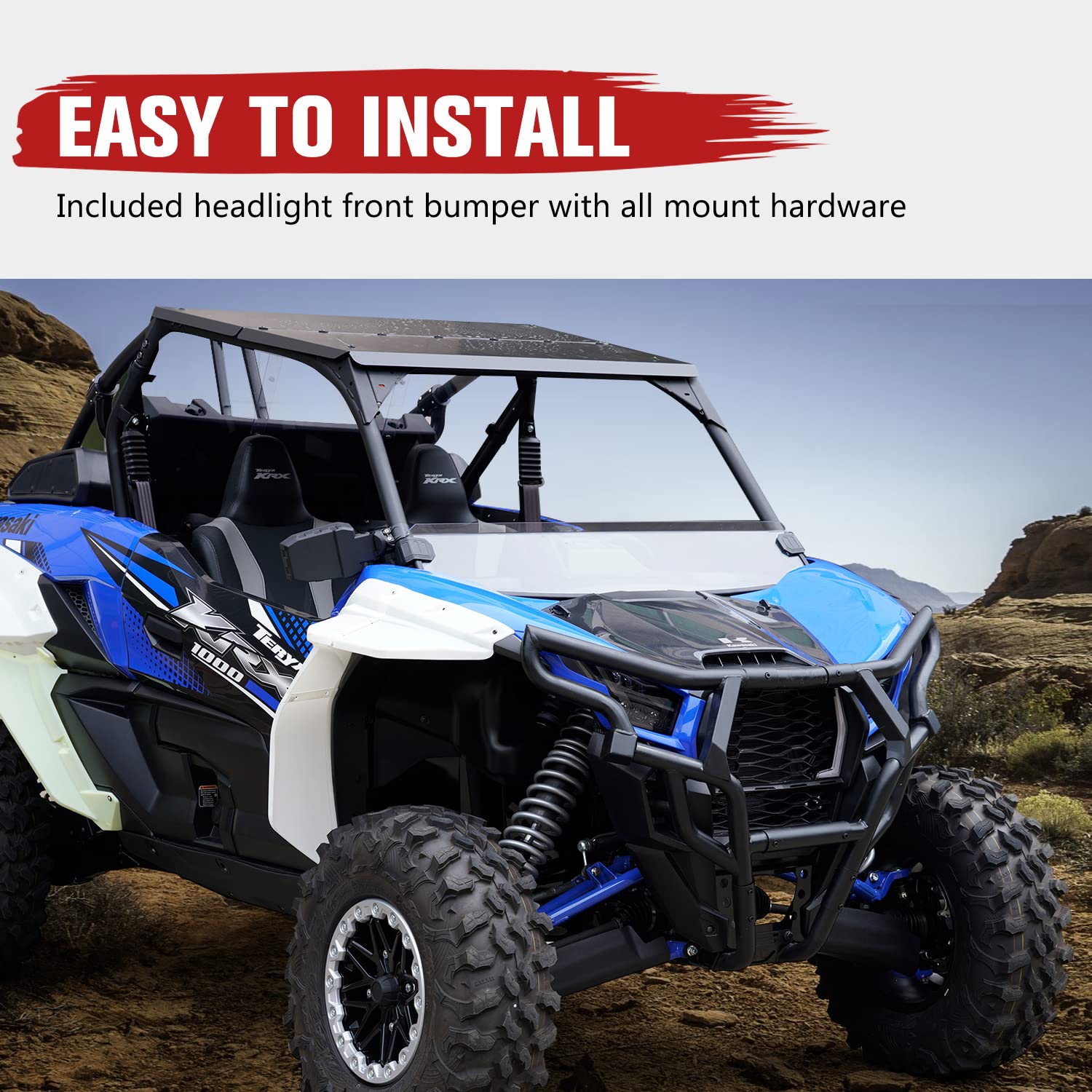 HAKA TOUGH Upper Front Bumper Guard for Kawasaki Teryx KRX 1000 2020