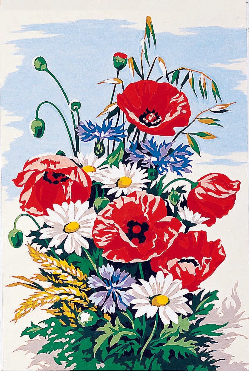 Wizardi Needlepoint Canvas for halfstitch Without Yarn - Fox SE940.28 Seg De Paris