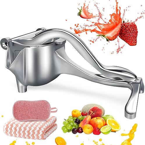 Exprimidor manual de aleación de aluminio, exprimidor manual de alta resistencia, exprimidor manual para limón, granada, naranja, herramienta de