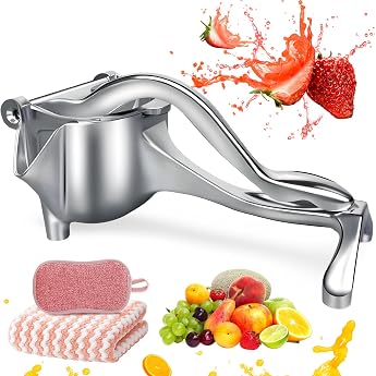 Citrus Juicer Stainless Steel Manual Citrus Juicer Manual Citrus Juicer Squeezer for Lemon Pomegranate Orange Kitchen Utensils 7 x 2.95 inches