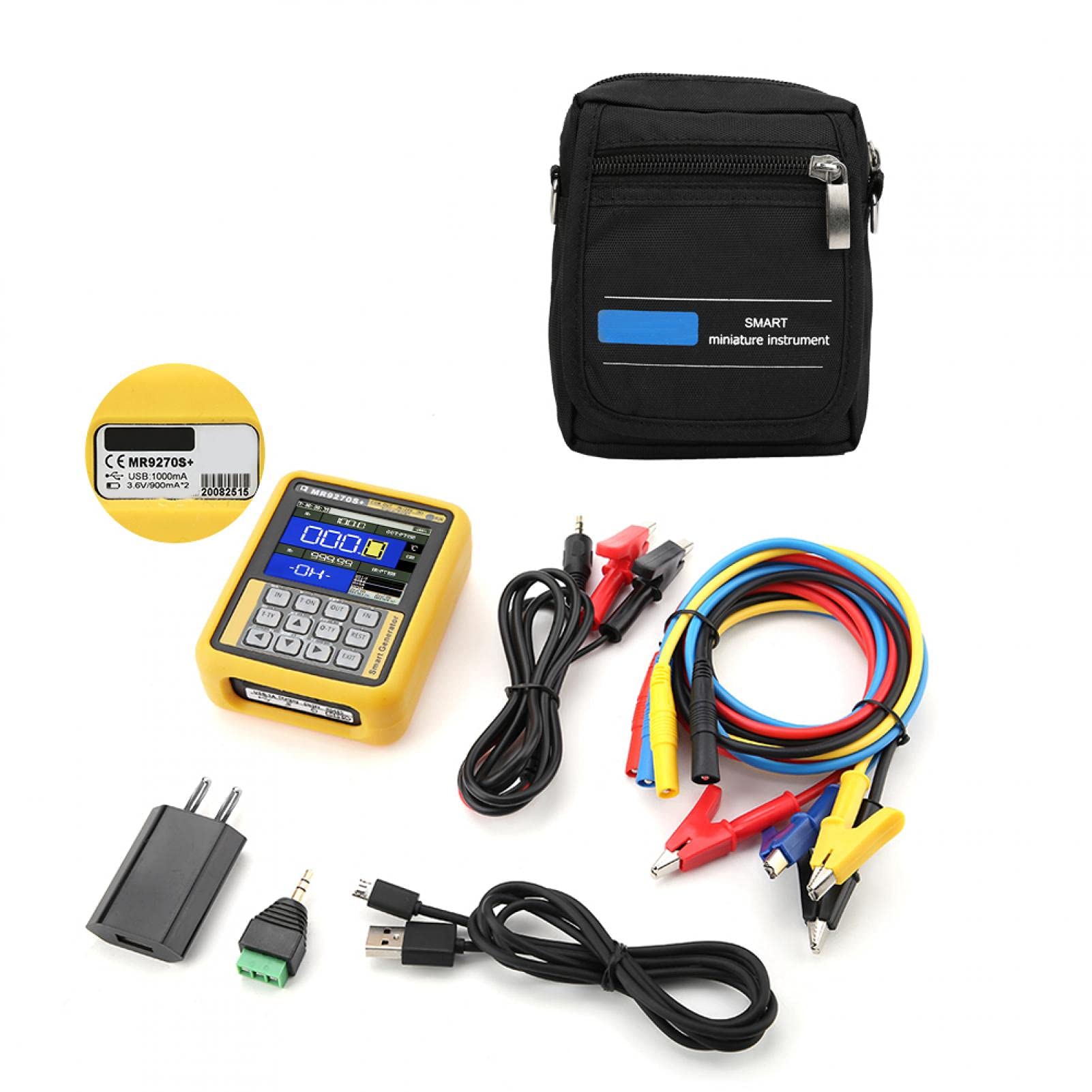 Tyenaza MR9270S+ Generatore di Segnali Portatile 4‑20 mA, Misuratore di Sorgente di Segnale, Uscita Termocoppia di Tensione di Corrente di calibrazione Portatile AC100‑240 V (AC220V)