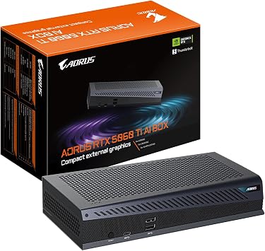 GIGABYTE AORUS RTX 5060 Ti AI BOX Graphics Card - 16GB GDDR7, 128bit, PCI-E 5.0, 2572MHz Core Clock, 3 x DP 2.1, 1 x HDMI 2.1, GV-N506TIXEB-16GD