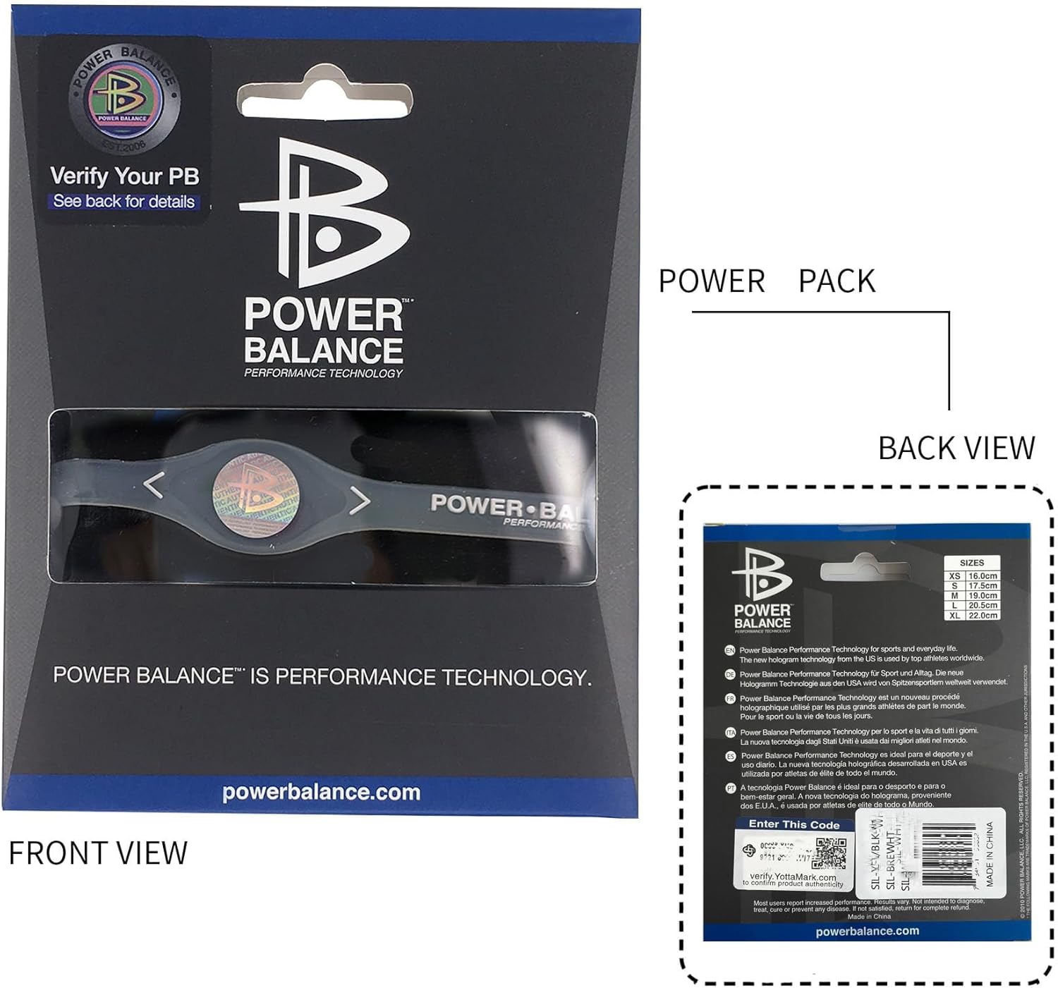 Power Balance The Original Genuine Performance Wristband, Silicone Rubber Wristbands Bracelets Sports Bracelet Wristband for Men Women, Power Bangles, Safe Waterproof Lightweight Durable - Image 4