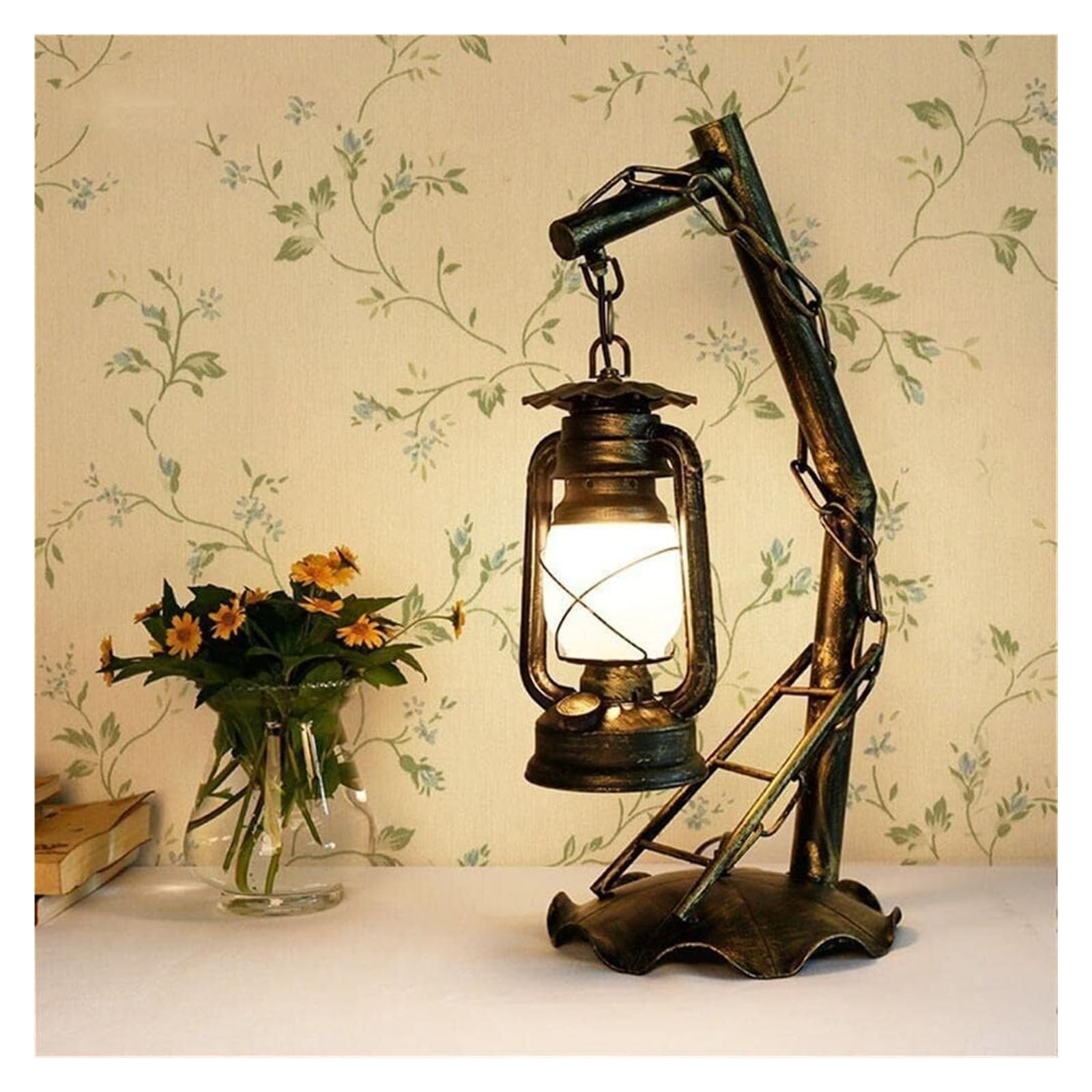 32cm lampada a olio rustica lanterna lampada a che... - Grandado