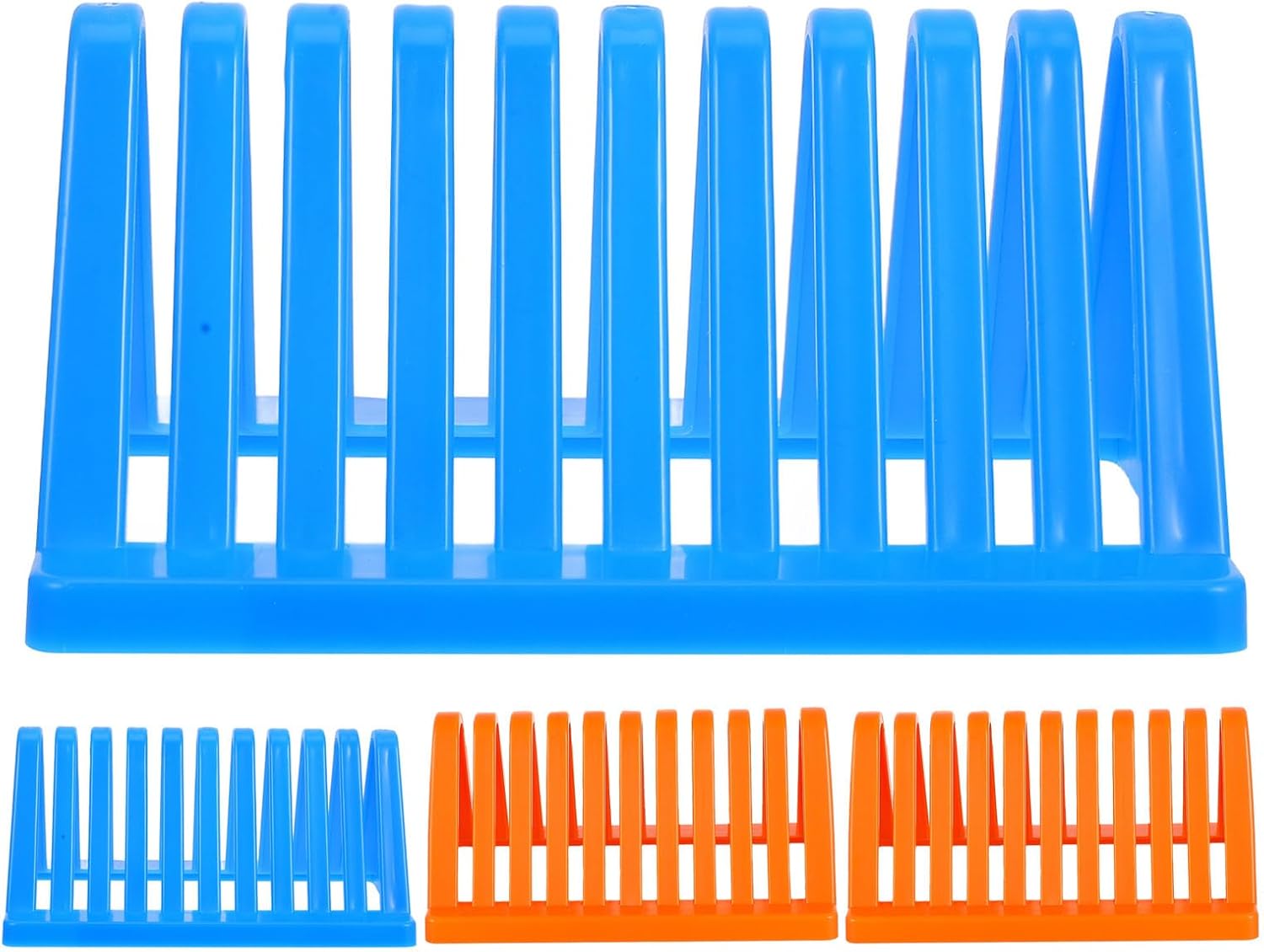 Microscope Slide Drying Rack Plastic Lab Slide Holder with Triangle Structure 4pcs and Easy to Handle Lab Equipment Rack for Sample Preparation for Professional Laboratory Settings