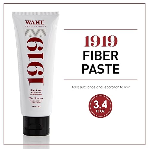 Miniatura 2 de Wahl Professional - Pasta de fibra 1919 para hombres y mujeres - Producto de peinado - Tamaño de viaje - 3.4 oz