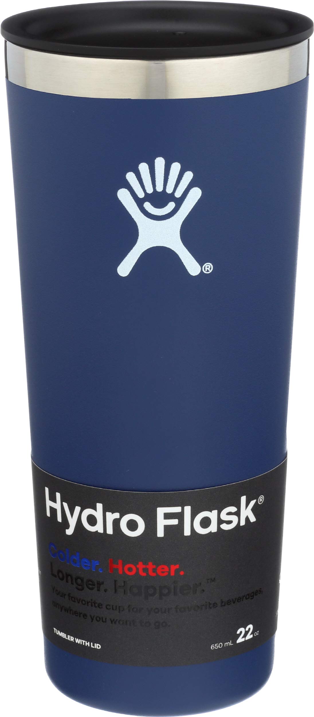 Amazon.com: Hydro Flask Tumbler Cup - Stainless Steel & Vacuum Insulated -  Press-In Lid - 22 oz, Cobalt : Home & Kitchen