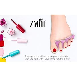 Toe Separators Set - 24 Pieces Premium Pedicure Tool Kit Super Soft & Durable Two Tone ZMOI