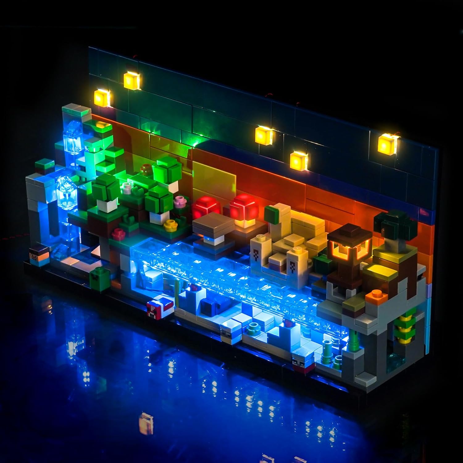 LED Lighting Compatible with LEGO 21589 Minecraft Mini Biomes - JUST Lights,Light Kit Compatible with LEGO 21589, NOT Included The Model