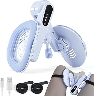 Thigh Trainer, Pelvic Floor Exercise Devices, Adjustable Resistance Inner Thigh Exerciser for Women, Home Fitness Workout Equipment for Pelvic Floor Muscle Repair, Kegel Exercise, Hip, Leg, Arm
