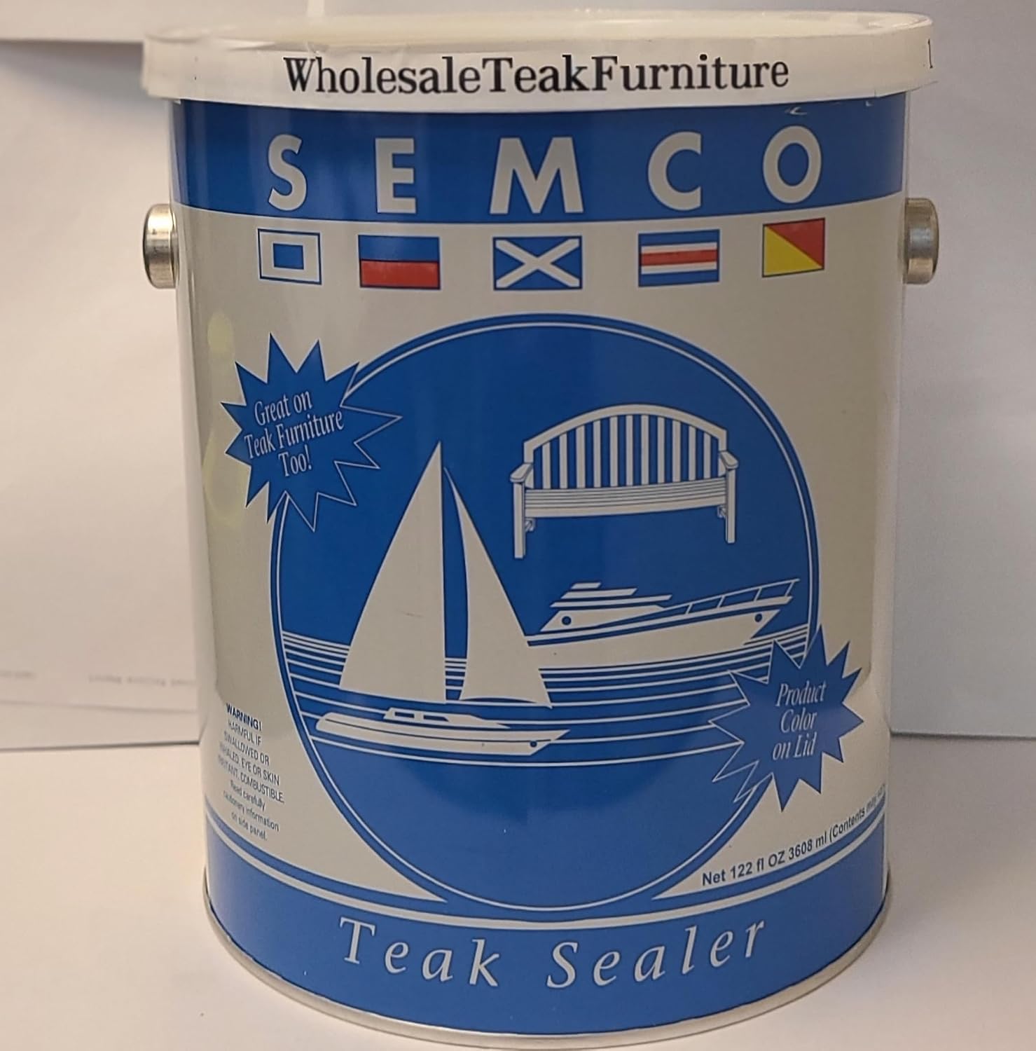 SEMCO Classic Honey Tone Finish - Teak Wood Sealer 1 Gallon Sealant Protector WholesaleTeakFurniture