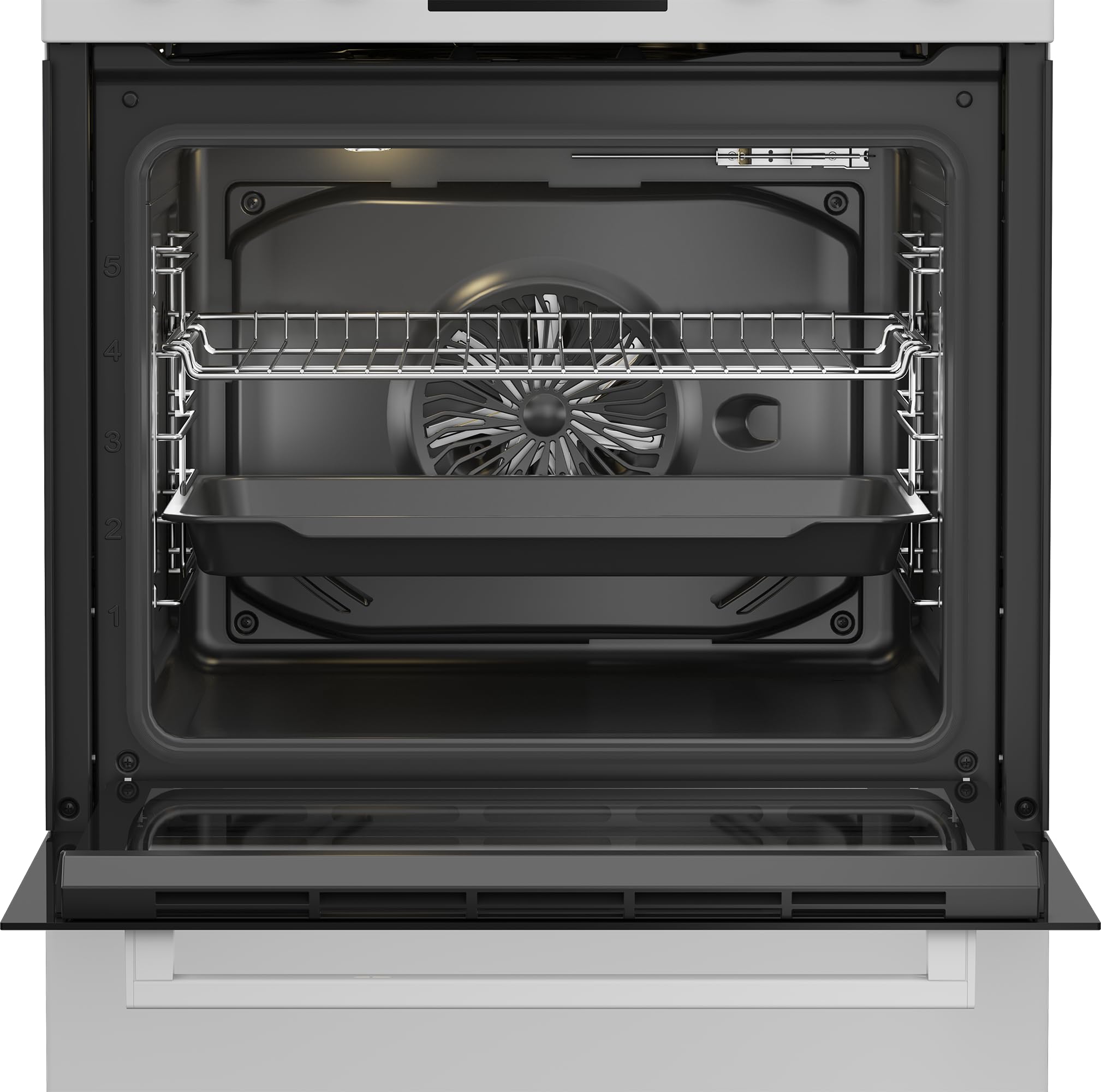 Beko FBM62320WDSL Freistehender Herd Multifunktionsofen mit Gaskochfeld 72 l Garraum 4 Kochzonen Weiß