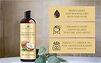Vista 6 de Handcraft Blends Aceite de coco fraccionado, 8 onzas líquidas, 100% puro y natural, aceite portador de alta calidad para piel y cabello, cabello