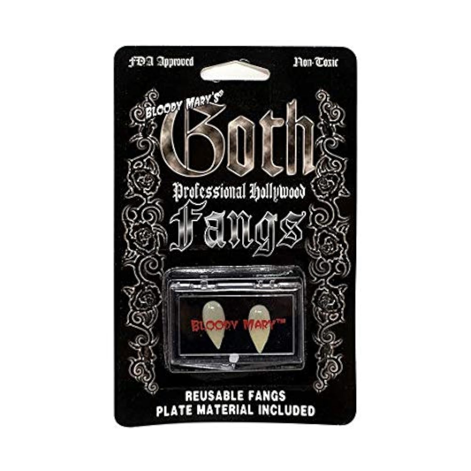 Bloody Mary Vampire Teeth/Fangs for Halloween & Theatrical Performances (Classic White Fangs)