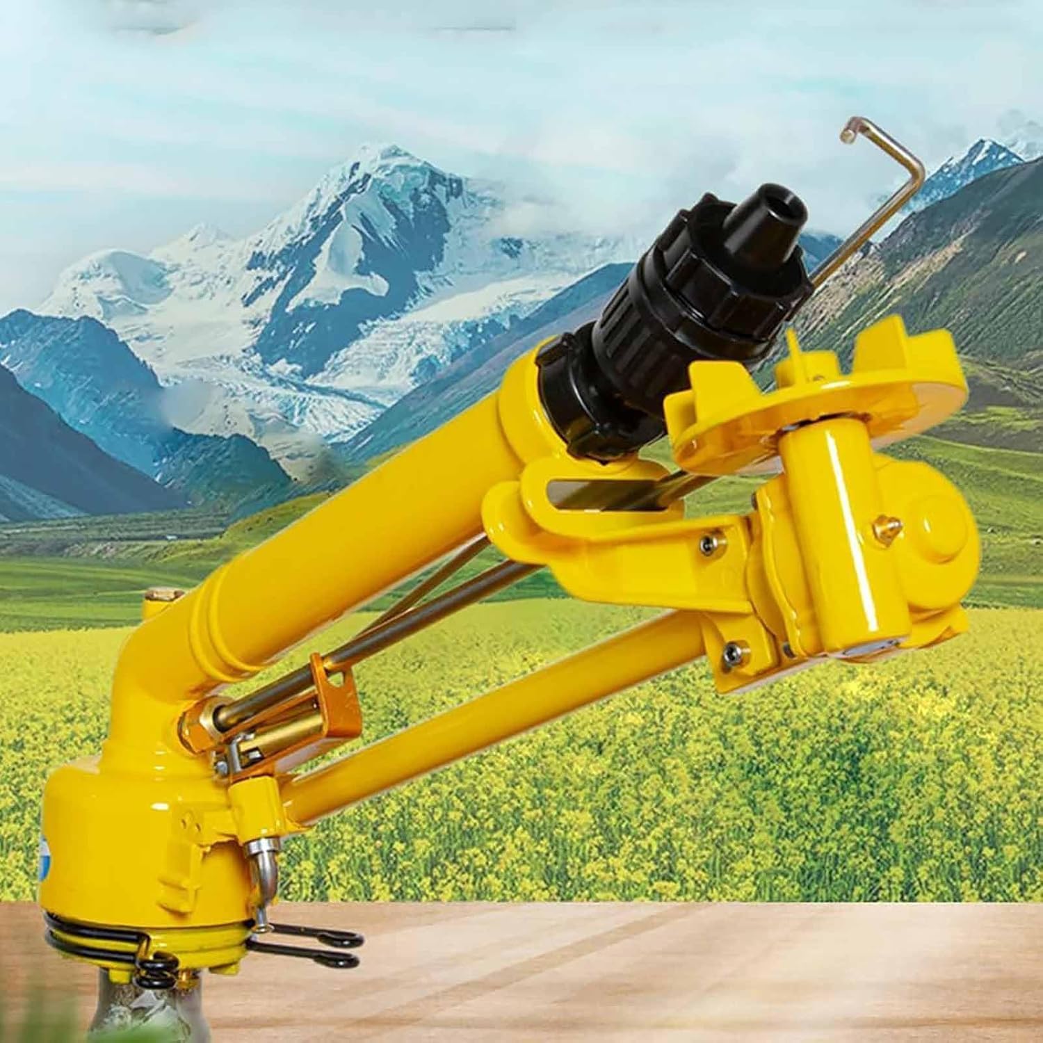 Farm Irrigation Sprinkler, Lawn Sprinkler Head with Nozzle, Rotation Range of 0-360 °/Inlet Size of 50MM/Working Pressure of 4-8 Bar/Range Diameter: 40-100m, for Farmland Farms Industry