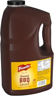French's Sweet BBQ Sauce 1 Gallon Jug - Ready-to-Use Sweet Molasses Flavor for Wings, Ribs, Pulled Pork
