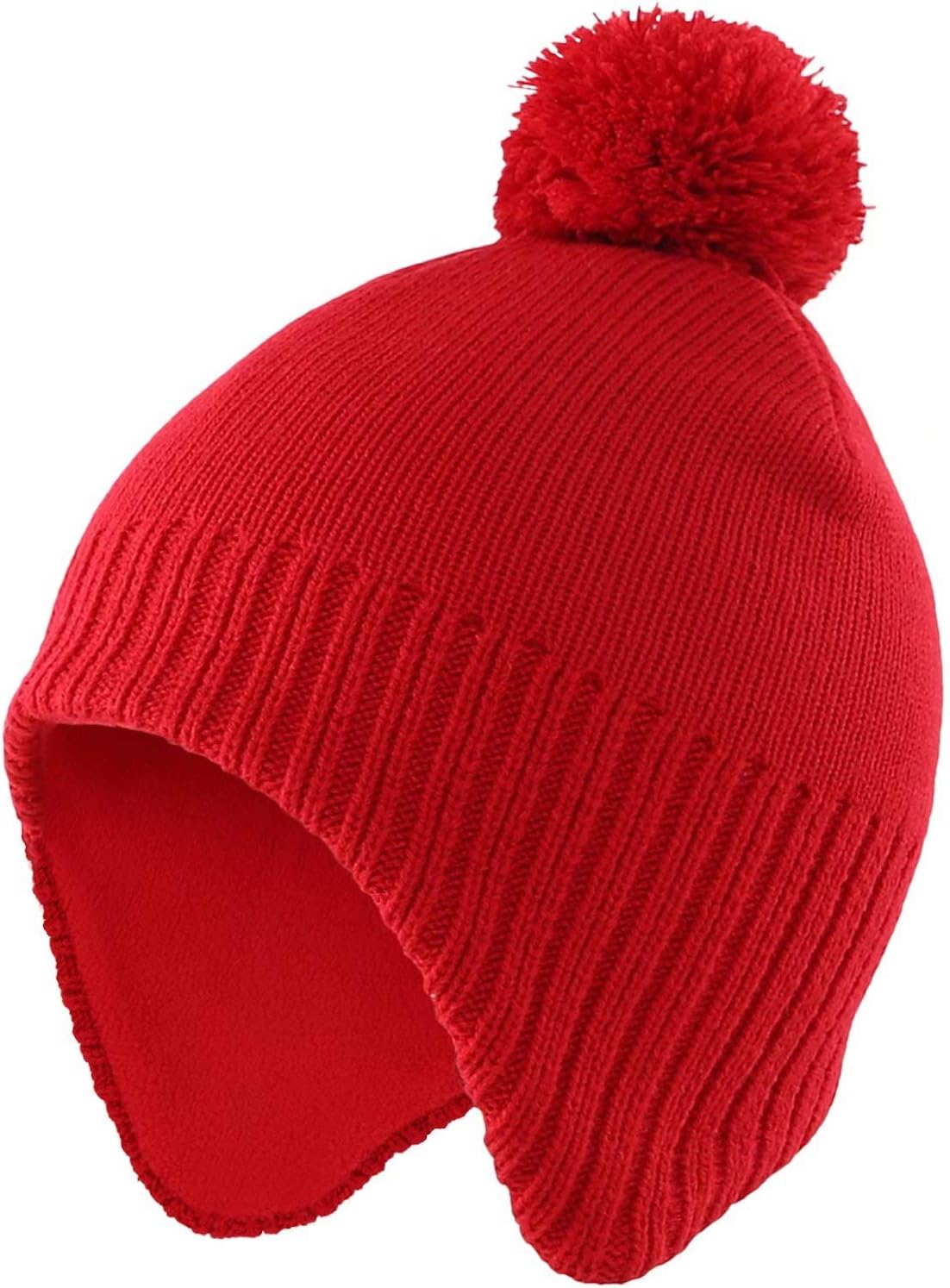 Home Prefer Toddler Boys Girls Hats Earflaps Fleece Knit Beanie Kids Winter Hat
