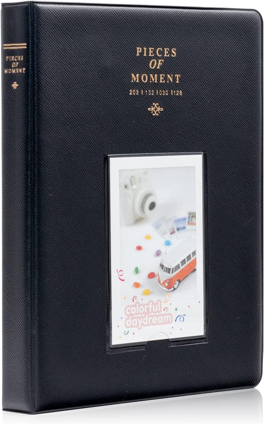 128 Pocket Mini Photo Album - Fits Fujifilm Instax, Polaroid Snap, Kodak Mini Film (Black)