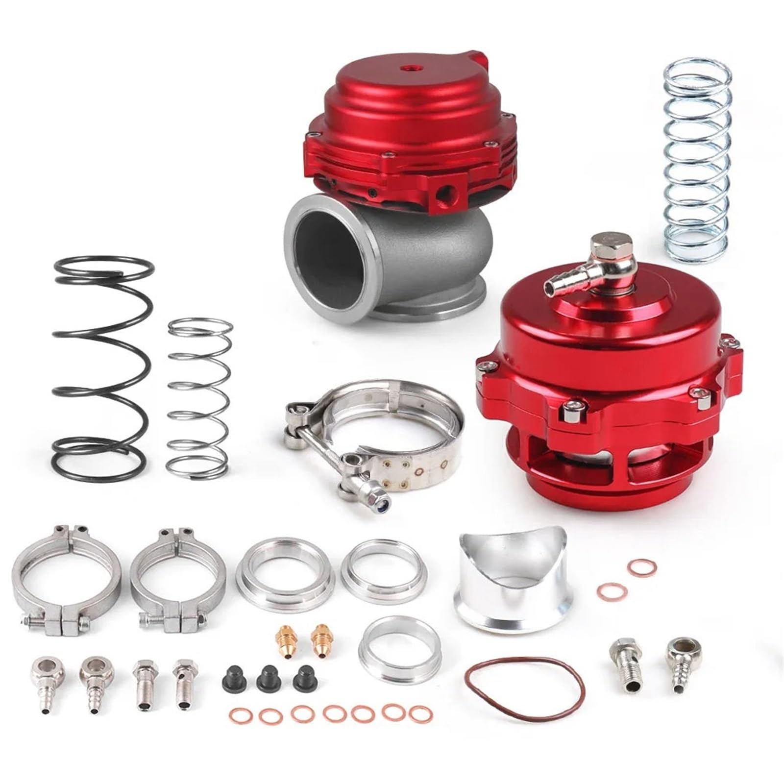 Zawory przedmuchowe silnika samochodowego 44MM zewnętrzny zawór upustowy zewnętrznej turbosprężarki z kołnierzem V-Band i 50MM zawór upustowy BOV Combo Turbo Blow Off Valve(3)