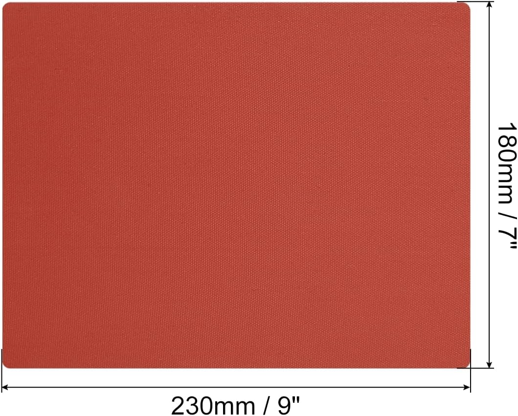 MECCANIXITY 9" x 7" Silicone Heat Press Pad Mat 0.1" Thick for Heat Press Machine Flat Heat Transfer Pad Replacement