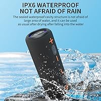 Vista 4 de CYBORIS 2 en 1 Altavoz Bluetooth Portátil Separable, Altavoz Inalámbrico Separable Impermeable Bluetooth V5.3 con Sonido Estéreo Fuerte de 20 W