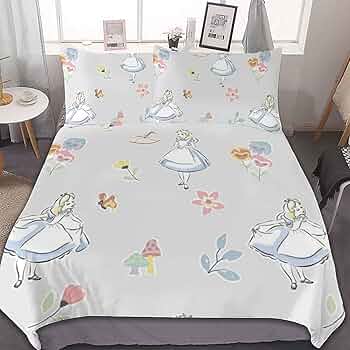 不思議の国のアリス ピローカバー 2柄×2枚セット 敷き布団カバー 不思議の国のアリス ピローカバー 2柄×2枚セット 敷き布団カバー