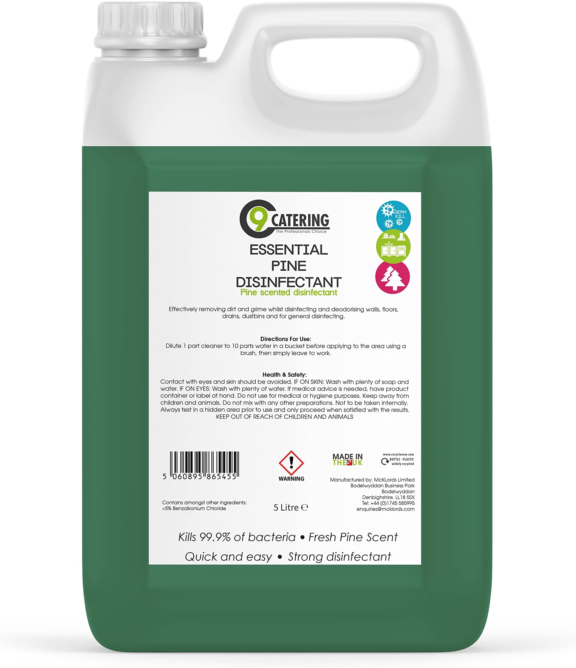 Pine Disinfectant - 5 Litre, Green
