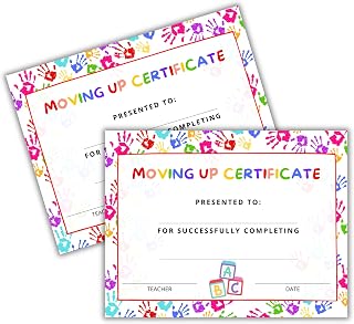 Daycare Pre-k Kindergarten Moving Up Certificate 50pk 8.5x11” Getting Bumped to Upper Class Notice Parents Put in Folders Graduation Diploma