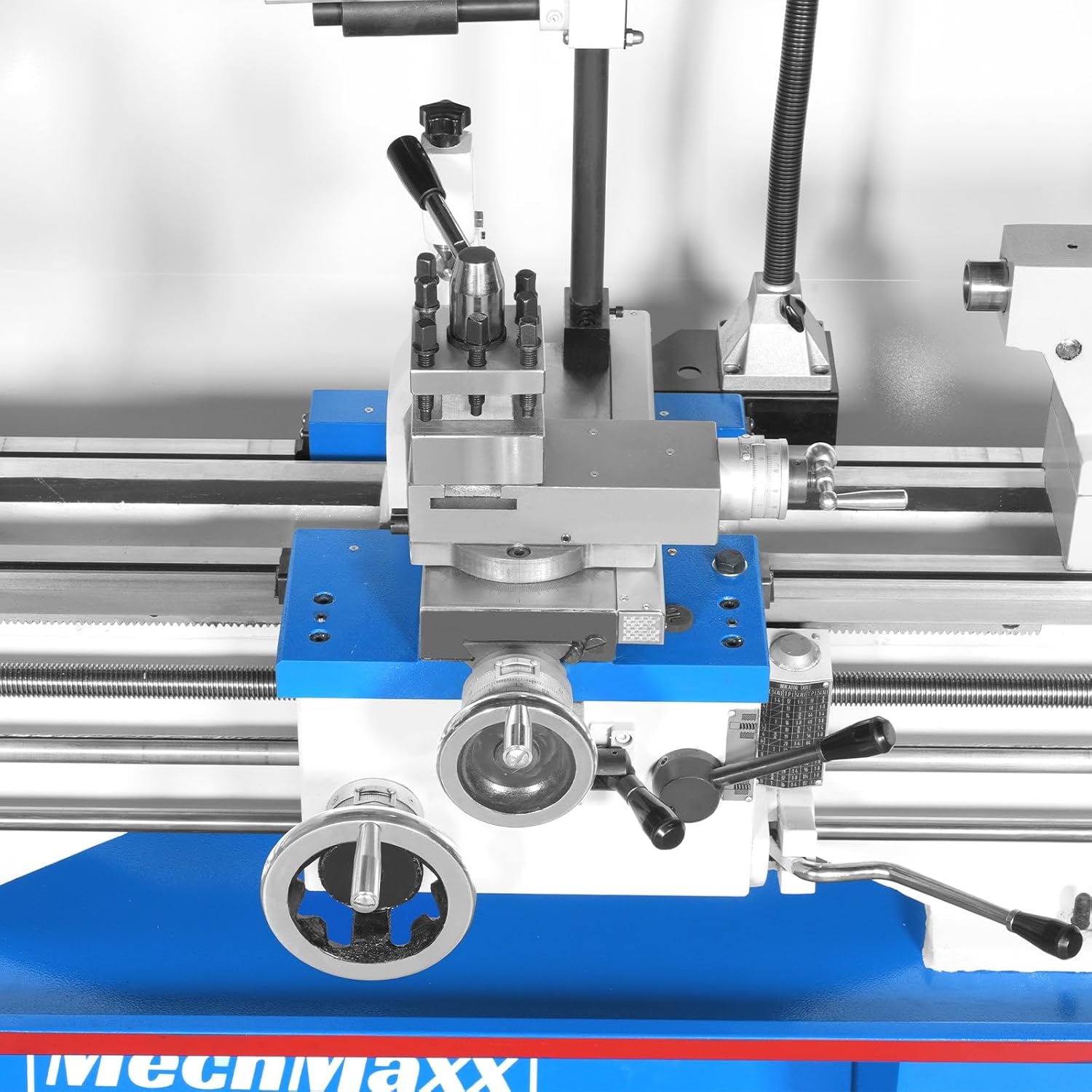 Mechmaxx Full Norton Gear Box 13" x 37" Industrial Heavy Duty Bench Metal Lathe 1.5HP/1100W Metal Working Lathe High Precision 64-1500 RPM Variable Speed,1337GN